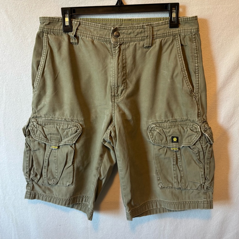 The North Face Men Cargo Shorts Size 32 Olive Green Army Utility  Outdoor Cotton